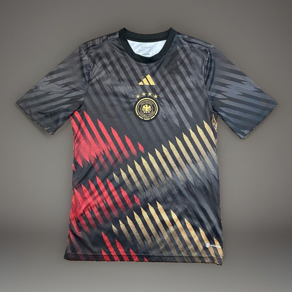 Adidas Germany 2022 World Cup Performance Football Jersey Sz Youth XL 15/16Y